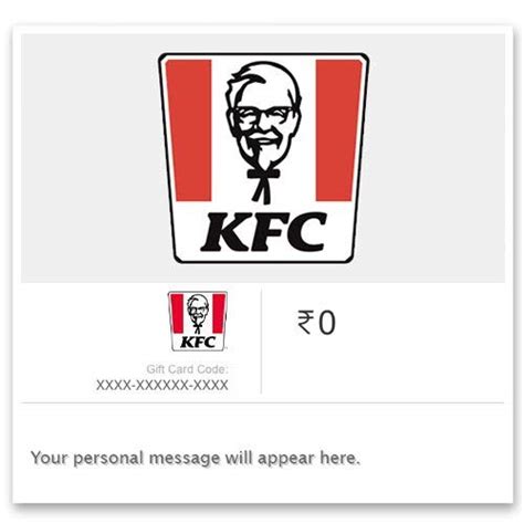 KFC | Flat 4% off | E-Gift Card | Instant Delivery | Valid for online ...