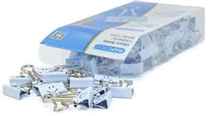 Rapesco 19 mm Foldback Smiley Emoji Clip - Powder Blue, Pack of 80 ...