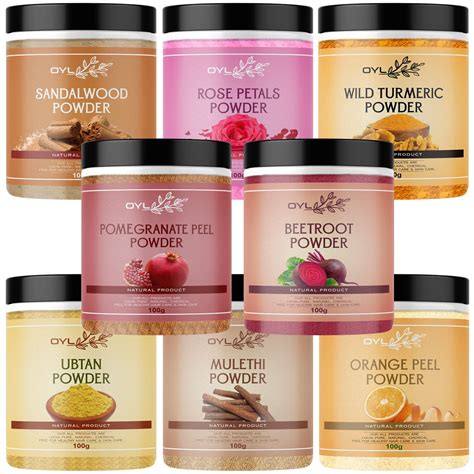OYL Natural Sandalwood, Rose Petal, Wild Turmeric, Pomegranate Peel ...