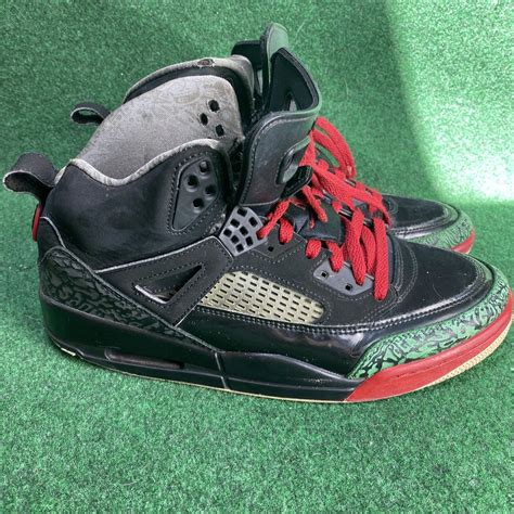 Jordans black red green discount