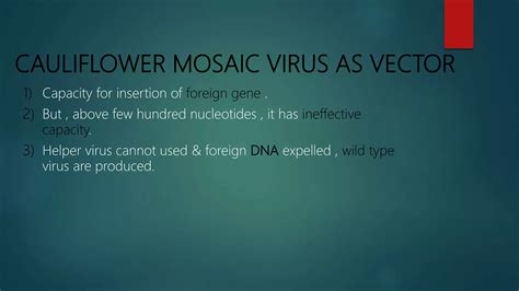 Cauliflower mosaic virus | PPTX