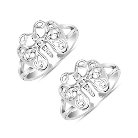 Buy 925 Sterling Silver Toe Rings Online for Women | TrueSilver