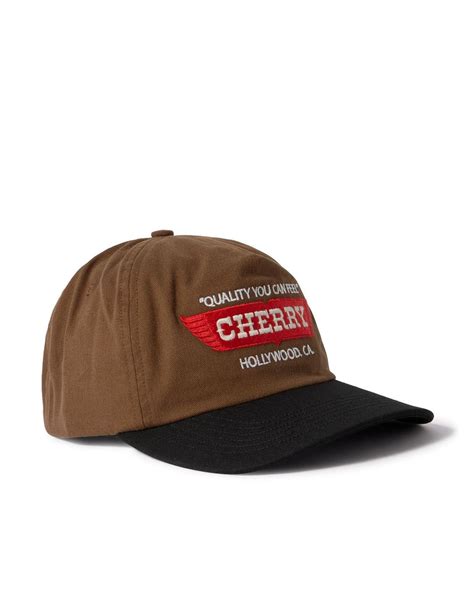 CHERRY LA Wings Logo-embroidered Cotton-twill Baseball Cap in Brown for ...