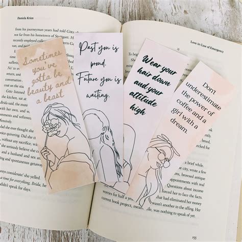 Motivational Quotes Bookmarks L Inspirational Women Empowerment Bookmarks - Etsy