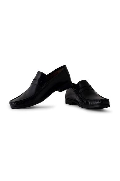 Buy Men Black Formal Shoes Online - 34427 | Louis Philippe