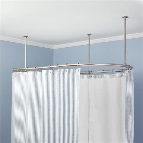 Oval Solid Brass Shower Curtain Rod | Shower curtain rods, Solid brass ...