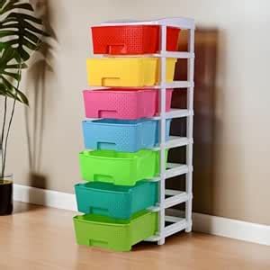 Kuber Industries 7-Tier Multipurpose Drawer Cabinet Rack