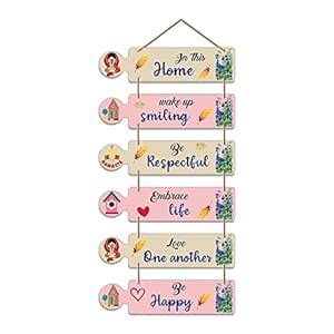 Artvibes Wood Home Quotes Decorative Wall Hanging For Living Room ...
