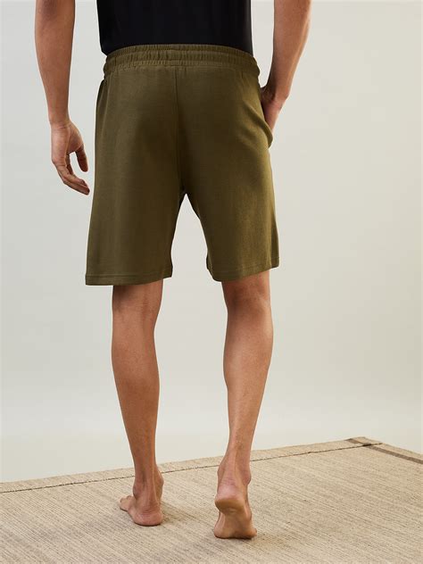 Sleepz Men Green Regular Fit Solid Shorts – MyRaymond