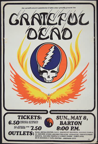 Lot Detail - Grateful Dead At Cornell University Concert Poster