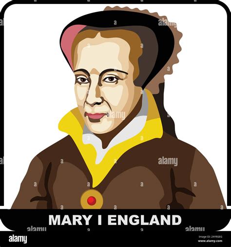 England Monarch Mary I Stock Vector Image & Art - Alamy