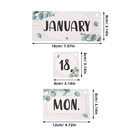 CCOCC Classroom Flip Calendar Rods Office Supplies Decoration Vintage ...