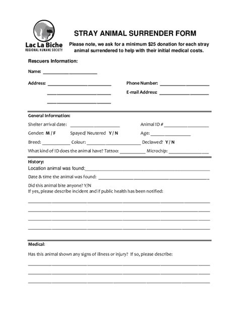 Image result for Voluntary Surrender of Animals