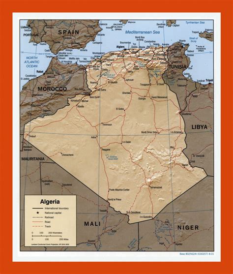 Political map of Algeria - 2001 | Maps of Algeria | Maps of Africa | GIF map | Maps of the World ...