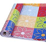 Kuber Industries Kitchen Drawer/Cabinet Shelf Mat|Flower Design with ...