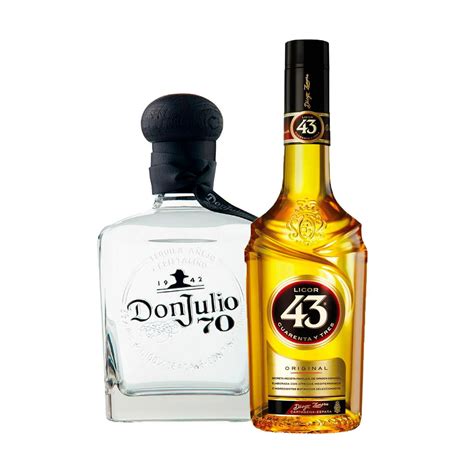 Tequila Don Julio 70 Cristalino Añejo 700 mL + Licor 43 375 ml Don ...
