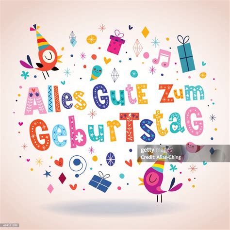 Happy Birthday German German Happy Birthday Greeting Card High-Res ...