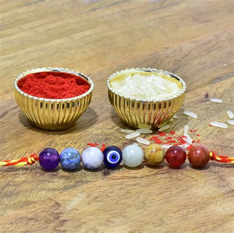 7 Chakra Evil eye Rakhi – Reshamm Crystal Vastu