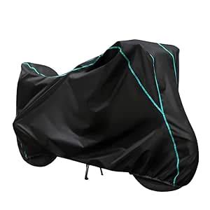 RiderRange™ Essentials Black with Aqua Piping Bike Body Cover for Hero ...