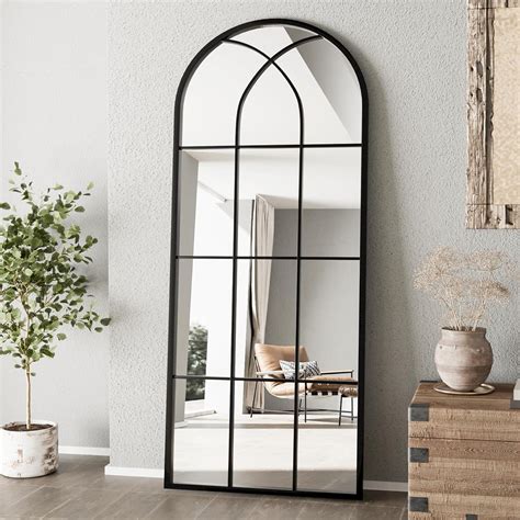 Amazon.com: ZMYCZ Mirror Full Length, 71"x32" Large Arched Mirror ...