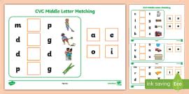 Workstation Pack: CVC Initial Letter Matching Activity Pack