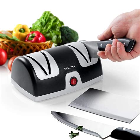 Secura Electric Knife Sharpener, 2-Stage Kitchen Knives Sharpening ...