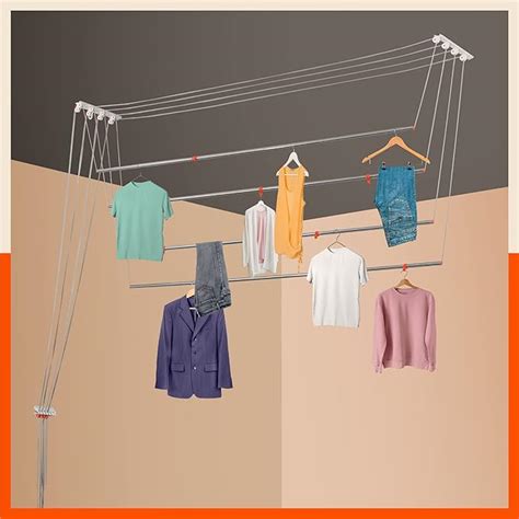 Bathla Mobidry Exa Stainless Steel Ceiling Cloth Dryer | Compact Design ...