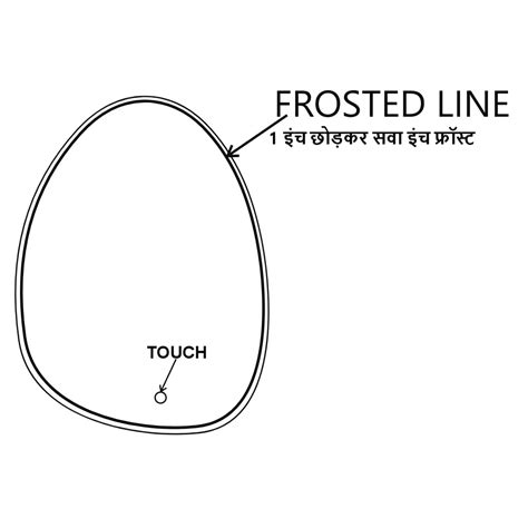 Organic Drop Shape LED Mirror – Custom Artistic Curve Mirror with Fram
