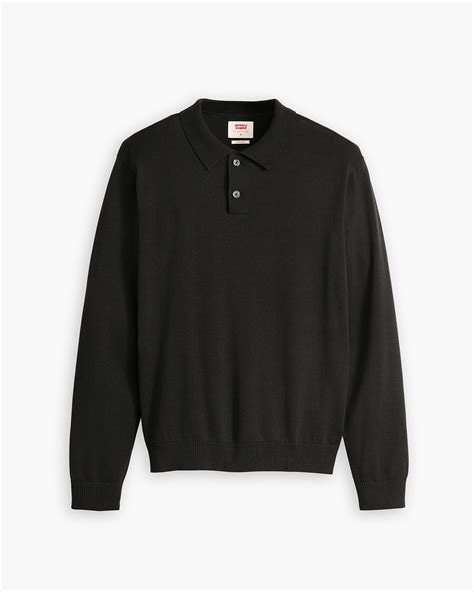 Long Sleeve Sweater Polo - Black | Levi's® US