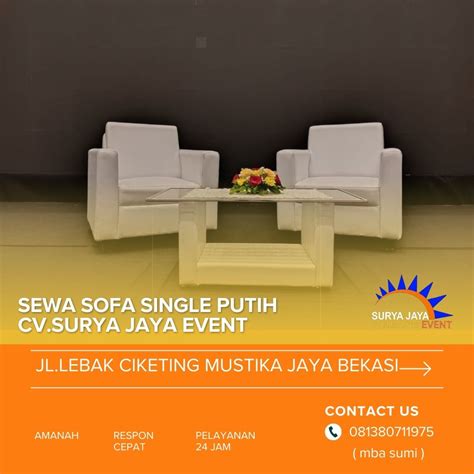 Sewa Sofa Single Untuk Acara Karang Tengah Tangerang