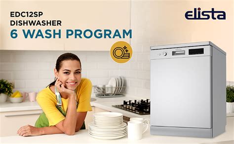 Elista Dishwasher | 12 place setting | 6 Wash program Perfect for ...