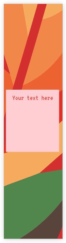 Abstract Bookmarks Design | Customize Online | Printo