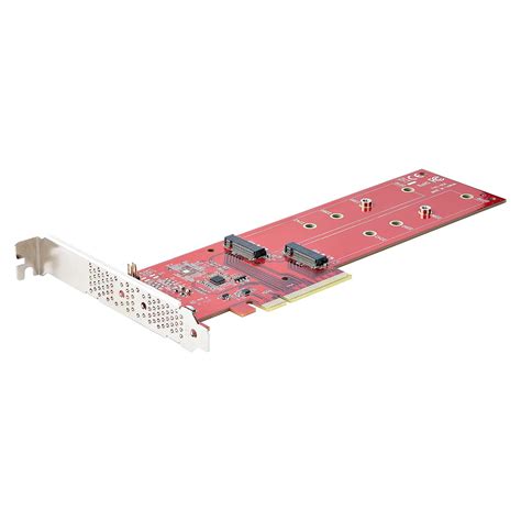 StarTech.com Dual M.2 PCIe SSD Adapter Card, PCIe x8 / x16 to Dual NVMe ...