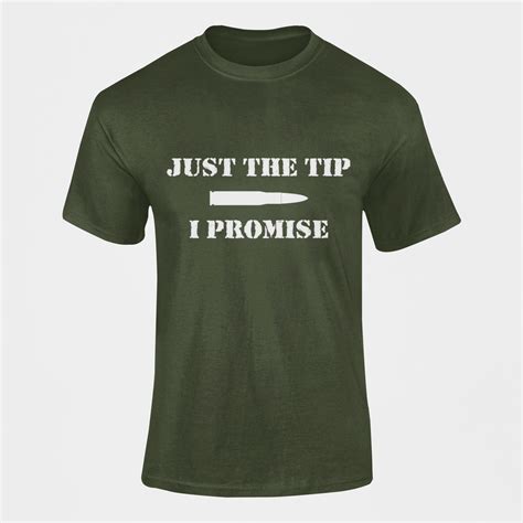 Men's Army T-shirt | Just the Tip, I Promise – Olive Planet