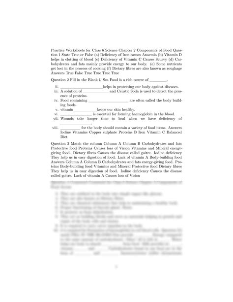 Image result for Science Class 6 Chapter 2 Components of Food