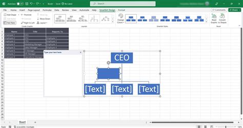 Excel Organization Chart 的图像结果