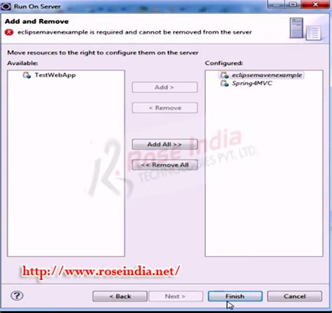 Spring MVC Example in Eclipse 的图像结果