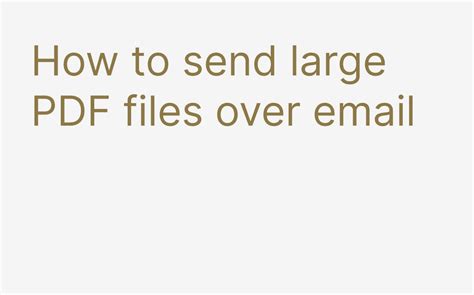 How to Send a Large File PDF 的图像结果