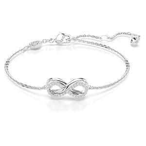 Buy Swarovski Hyperbola Bracelet, Infinity, White, Rhodium Plated at ...