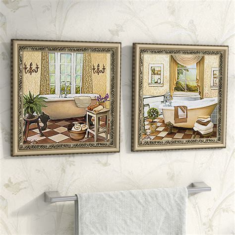 French Bath II Wall Art Set