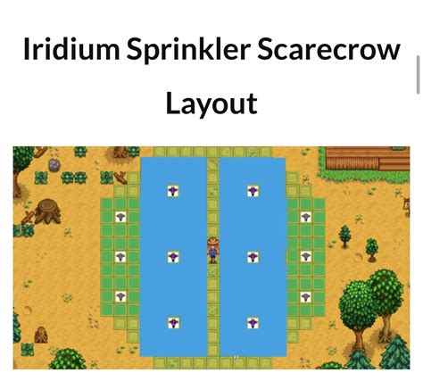Stardew Sprinkler And Scarecrow Layout at Timothy Bowles blog