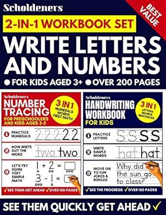 Write Letters And Numbers: Number Tracing & Handwriting Workbook for ...