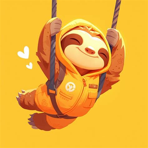 Image result for Sloth On Zip Line