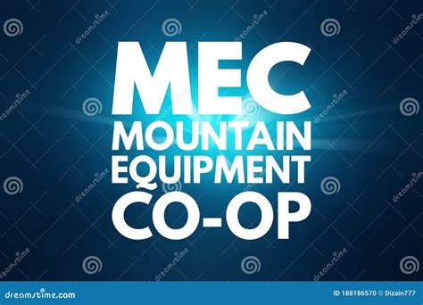 MEC - Mountain Equipment Co-Op Acronym, Concept Background Stock ...
