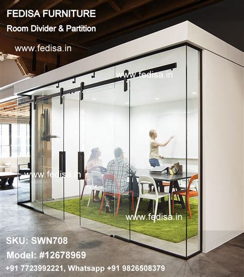 Hall Partition Glass Room Divider Shelving Unit Sliding Hanging Room ...