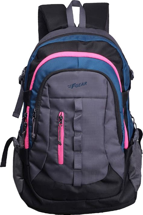 F Gear Royal Black 30L Medium Laptop backpack Fits 15" Laptop Stiff ...