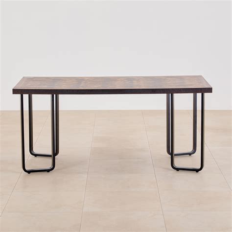 Buy Nirvana Kaya 6-Seater Dining Set with Indus Chairs - Grey and Brown ...