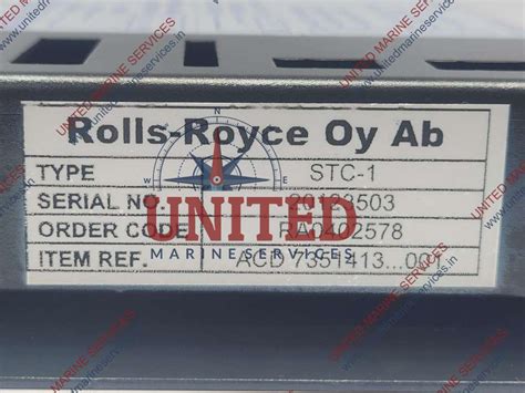 ROLLS-ROYCE STC-1 AQUAMASTER SECONDARY TURNING CONTROLLER | United ...
