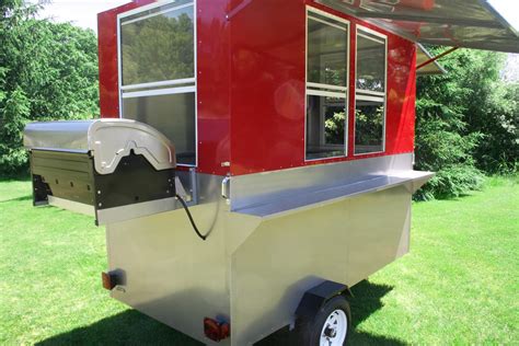 Food Trailer Hot Dog Cart Enclosed | Grill | Sinks | Water Heater