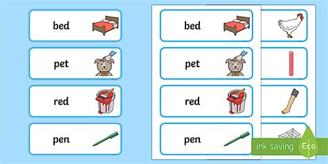 CVC (e) Word Cards